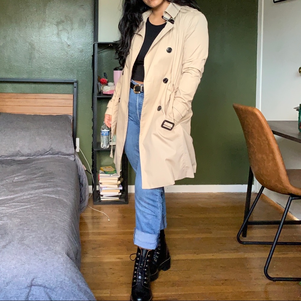 Stradivarius beige trench coat